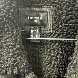 Faux shearling and Denim Jacket